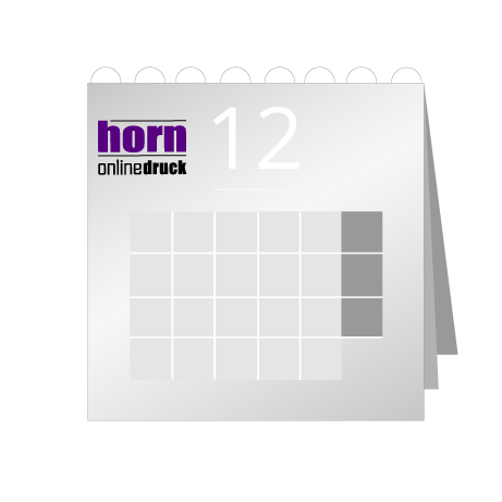 12 Blatt Wandkalender mit Deckblatt